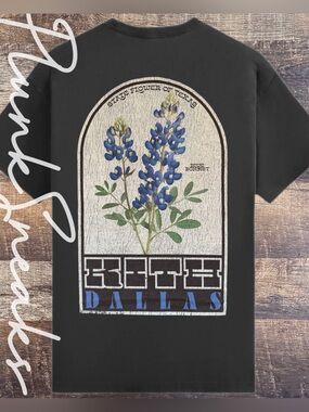 Kith Dallas Bluebonnet Box Logo Vintage Tee • Store Exclusive • 2026